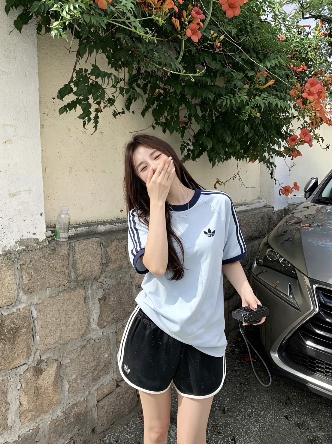 Adidas Originals  寶寶藍 短袖上衣