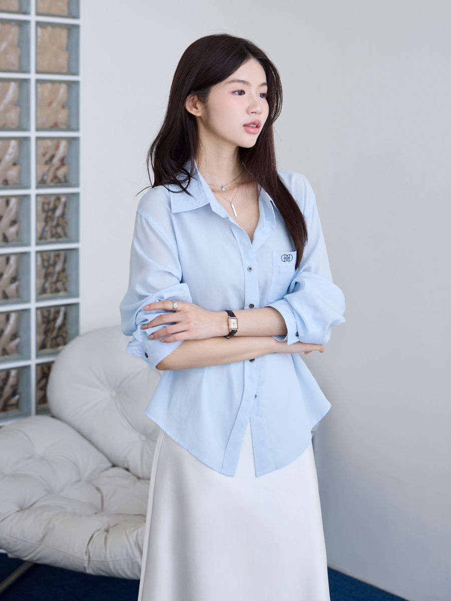 # OH!HER 品牌嚴選涼感柔膚襯衫（100%萊賽爾)