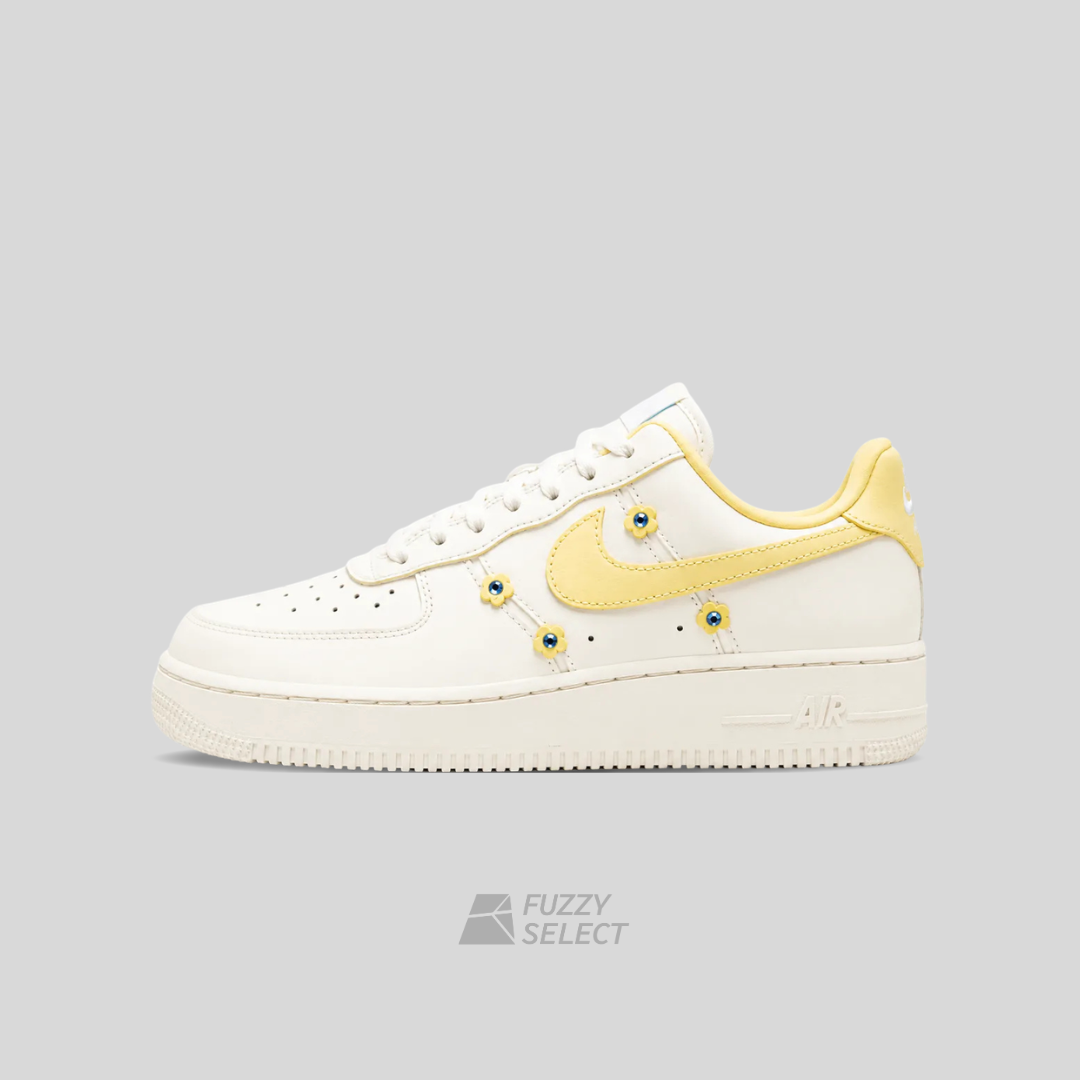 【逢甲 FUZZY】W Nike Air Force 1 "Sail Soft Yellow" 奶油黃 小花 國外限定 IW2348-170