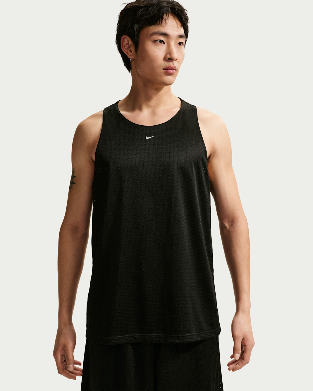 男款 NIKE DRY STANDARD ISSUE 白色 黑色 小標 網布 乾爽 刺繡LOGO 運動 球衣 背心【IF2601】NKTF NSL