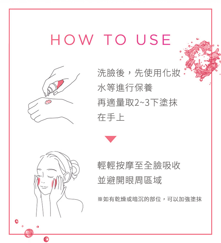 珂蓓思粉光煥亮 PDRN 精華使用步驟