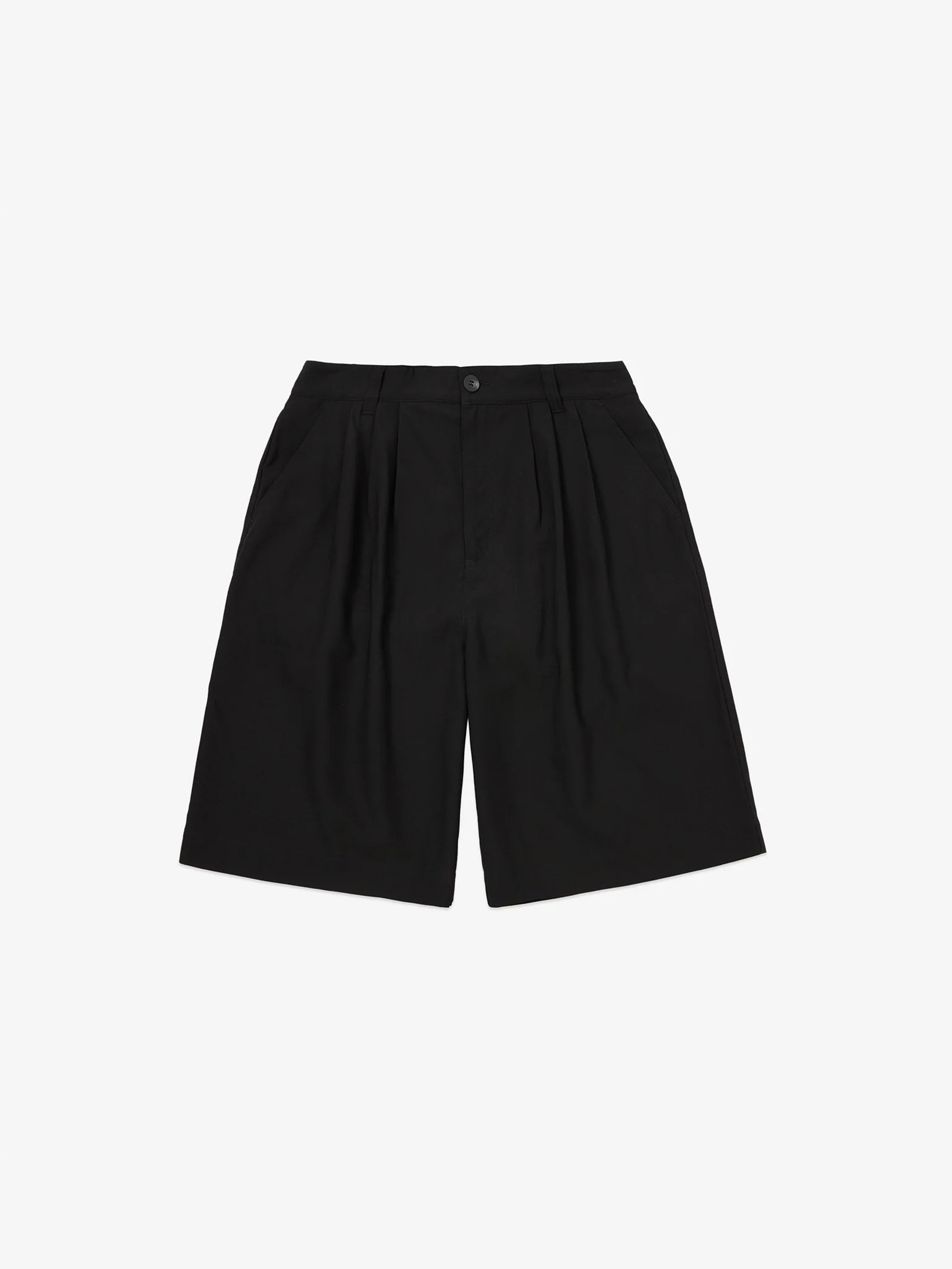 SCRT THE TRIPLE PLEAT SHORTS BLACK