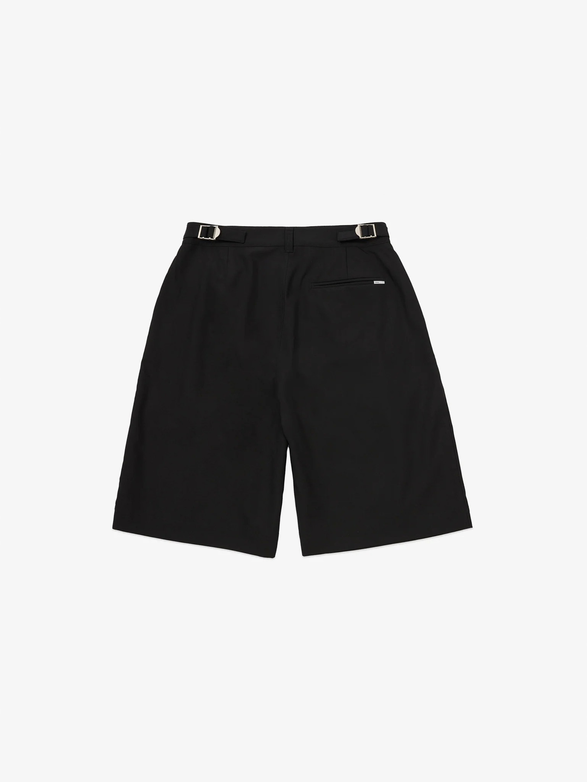 SCRT THE TRIPLE PLEAT SHORTS BLACK