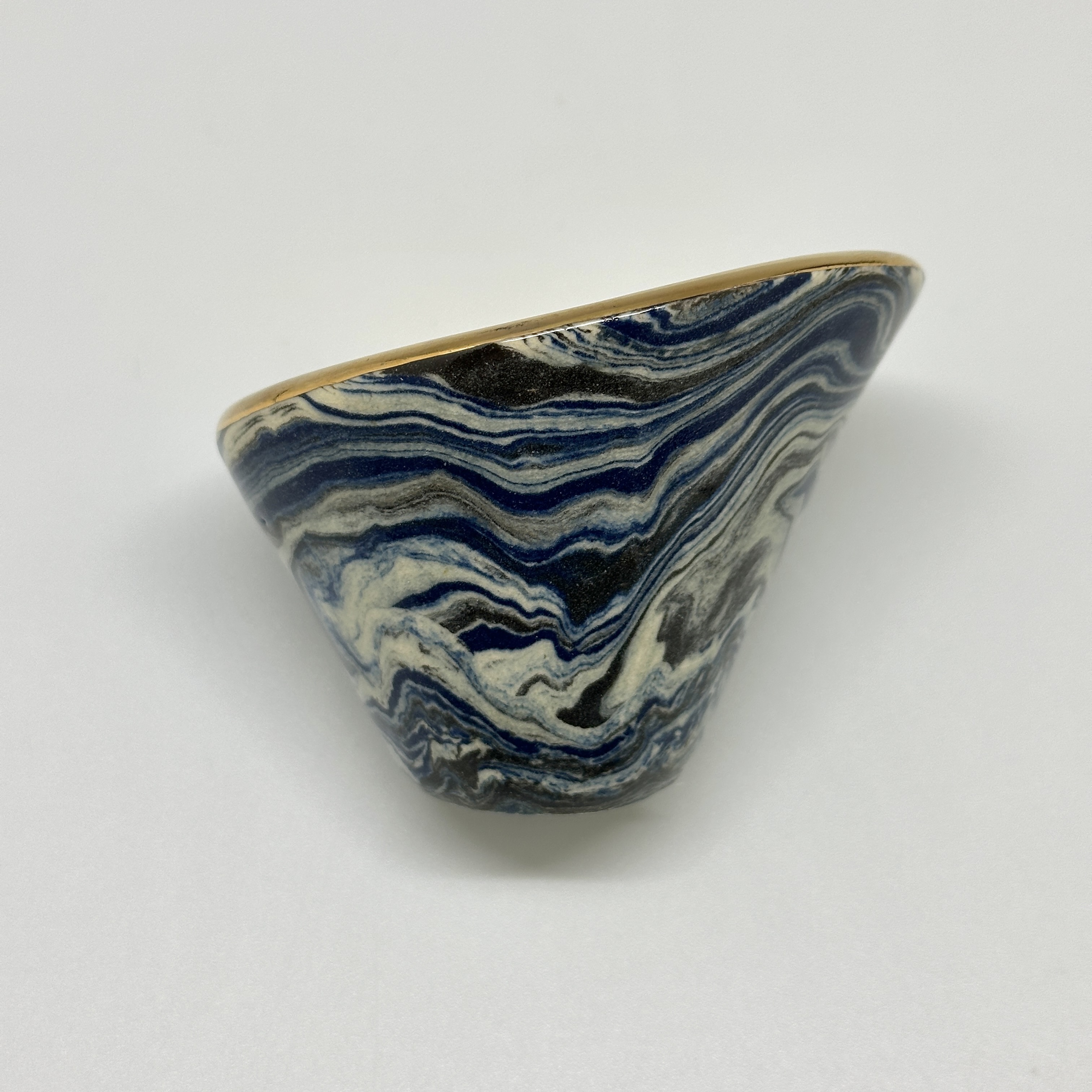 今村能章 - 陶藝斜口杯 - 金裏大理石紋（20260620-19）