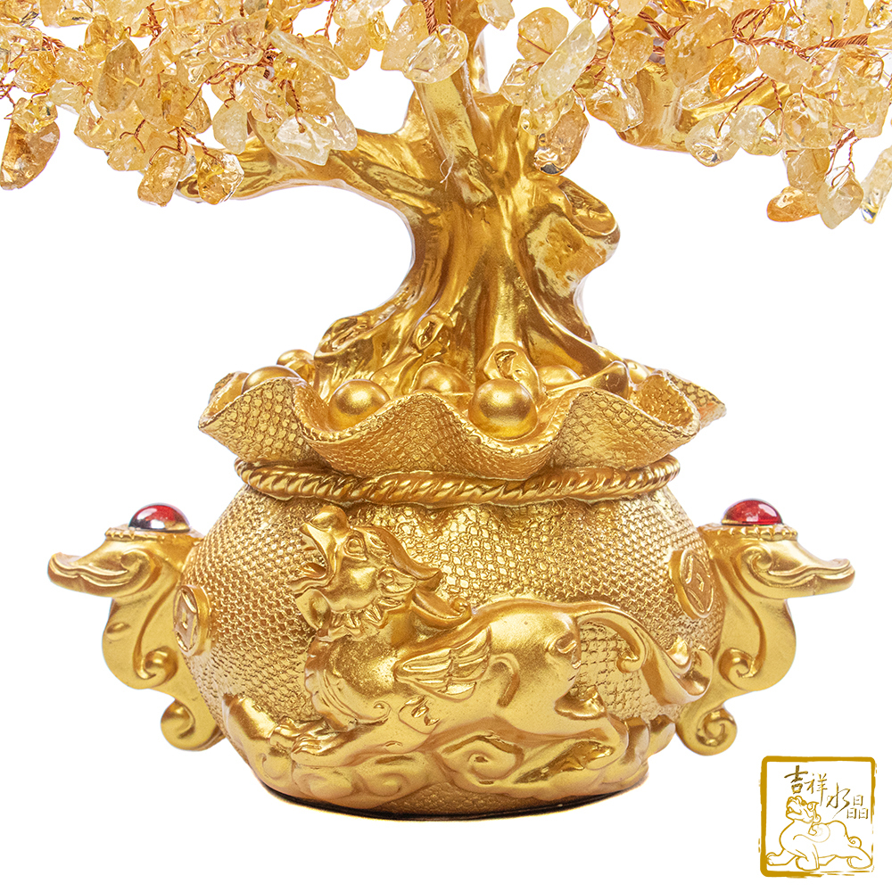 Citrine Pixiu Fortune Tree