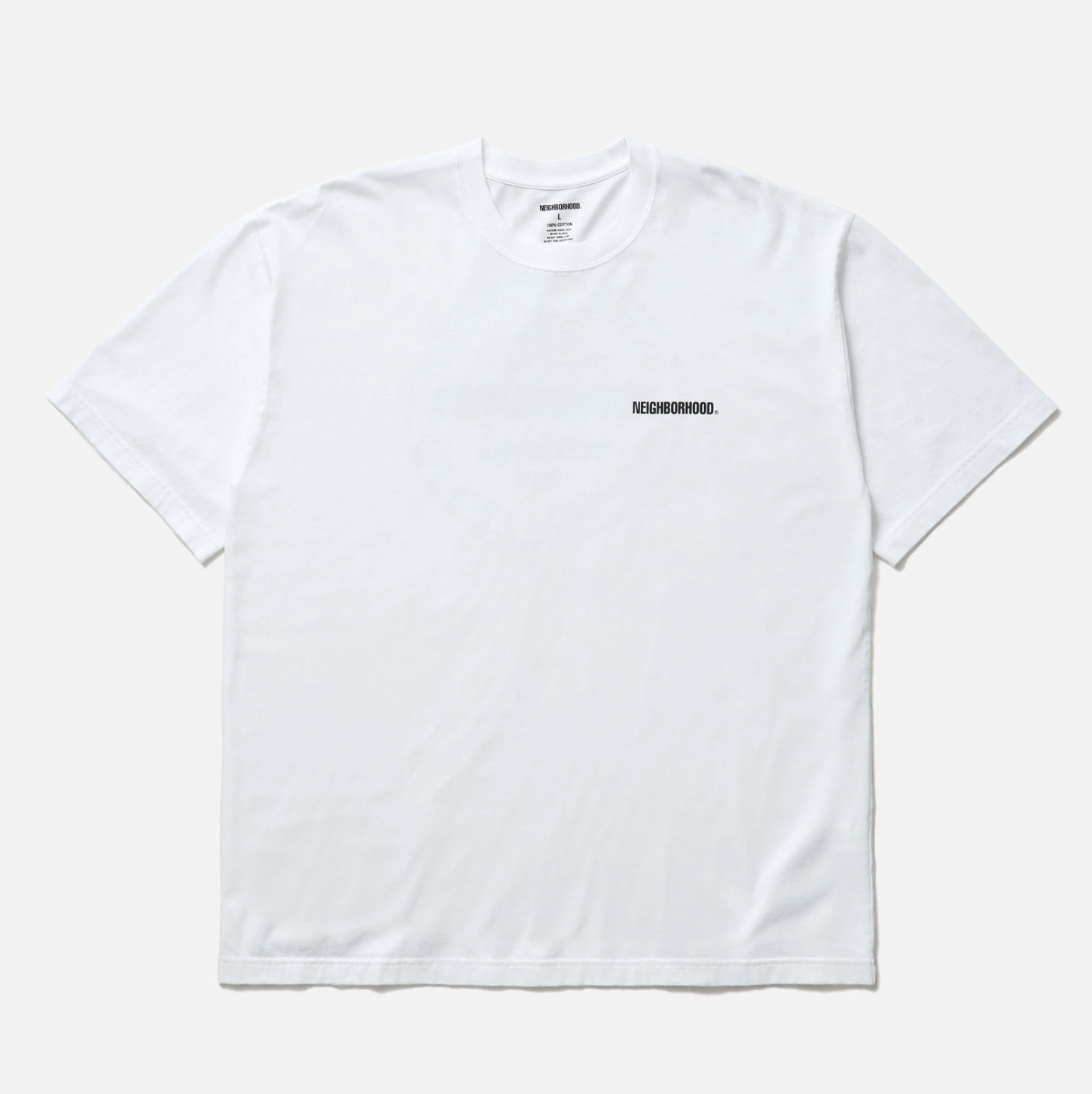 -(B3a05)-NEIGHBORHOOD  NH . TEE SS-2  膠印 背後 LOGO 短Ｔ黑色/白色/灰色-261PCNH-ST02