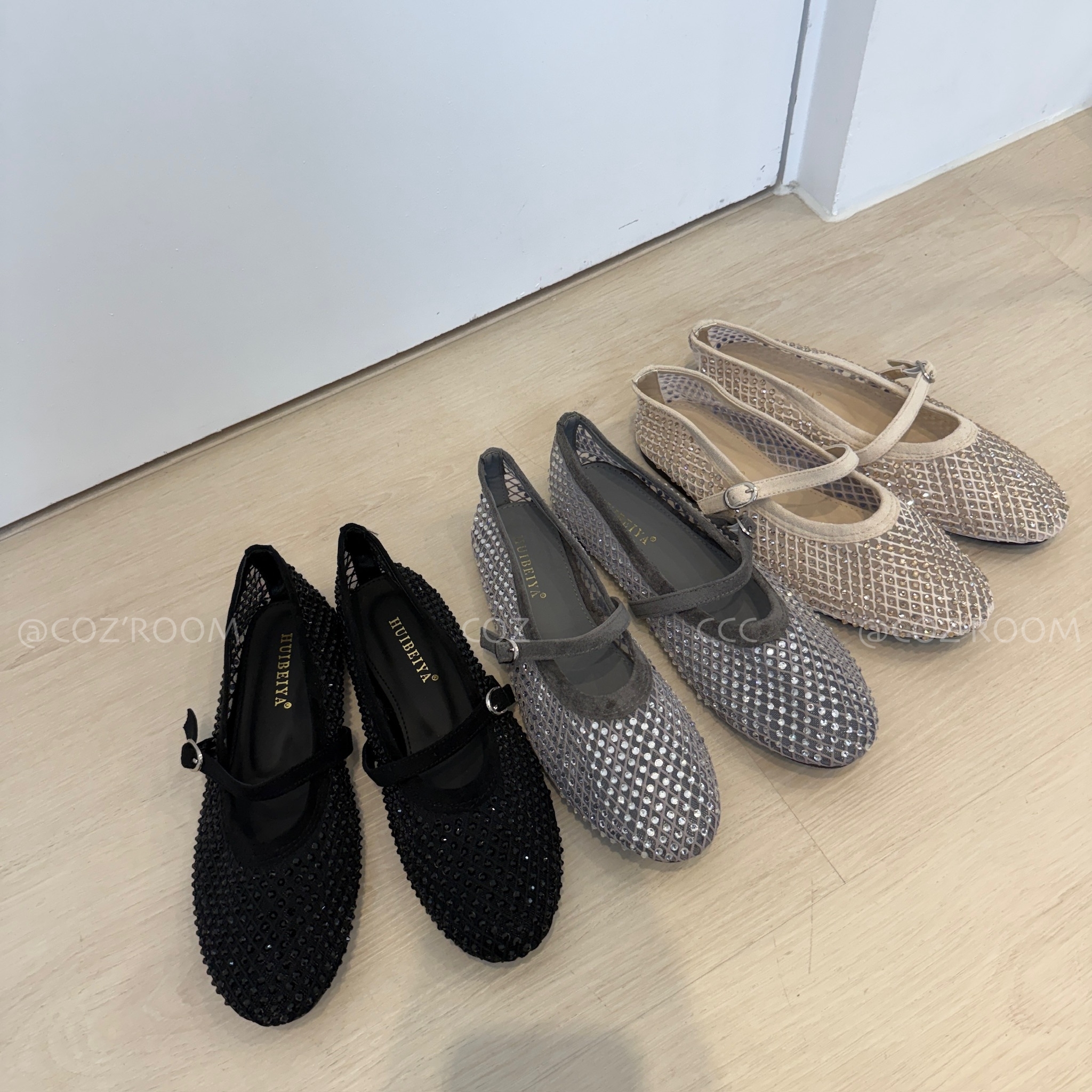 egg精選的漂亮鑽鑽漁網鞋 (size:35-40) _J0512