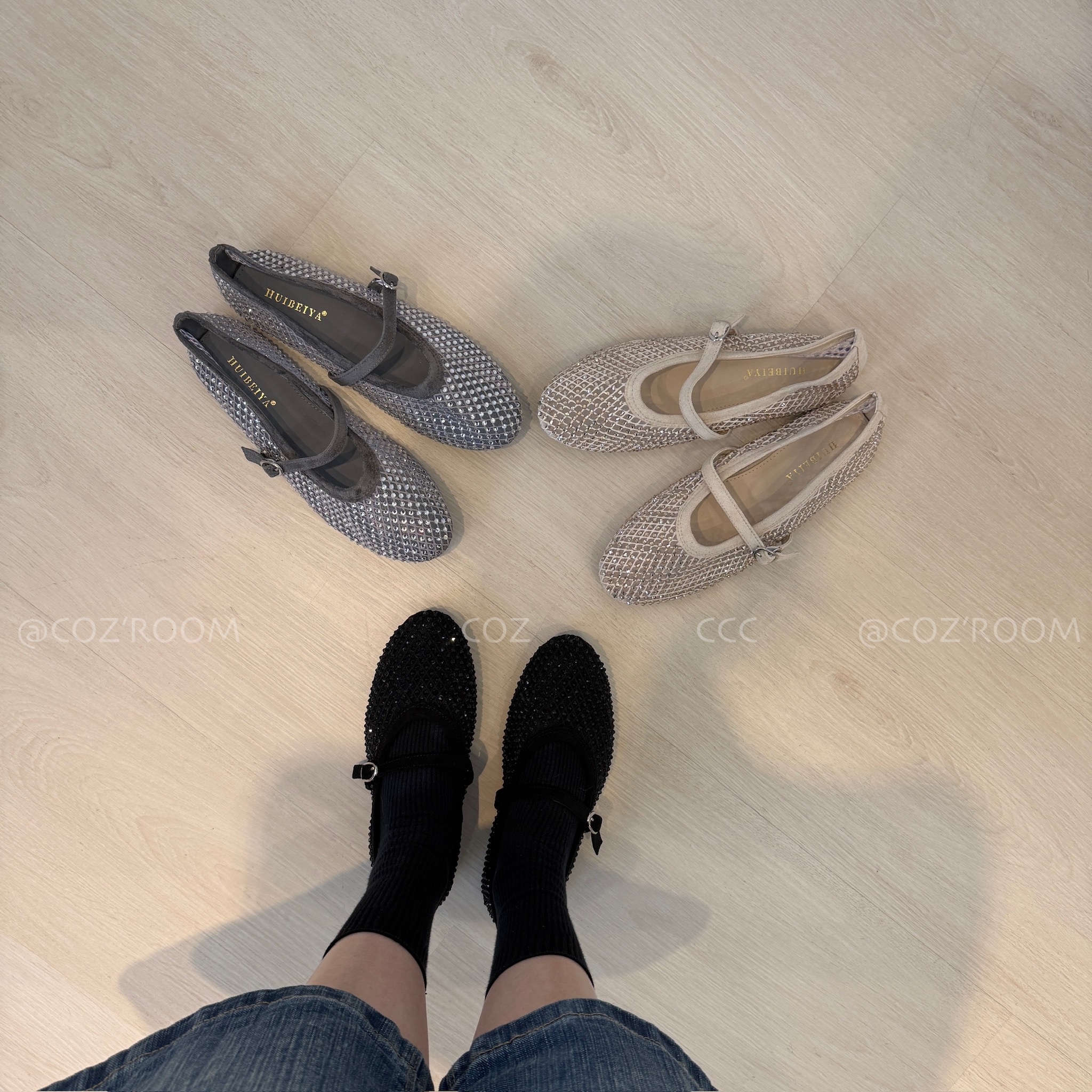 egg精選的漂亮鑽鑽漁網鞋 (size:35-40) _J0512