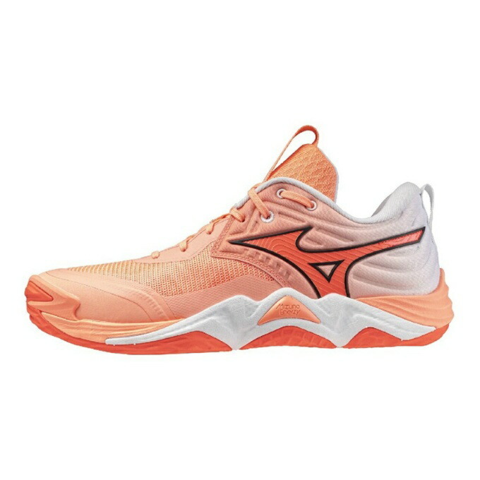 MIZUNO WAVE MOMENTUM ELITE 排球鞋 白橙色