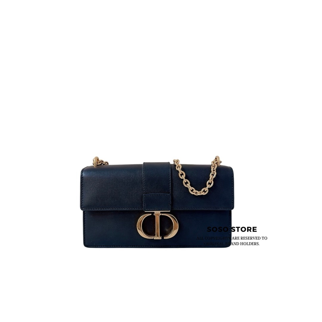 DIOR Montaigne East-West Bag - Black / GHW