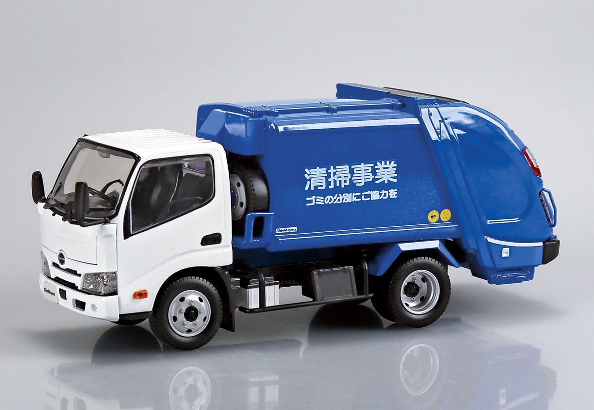 青島 1/32 SNAP KIT 日野 清掃事業車 垃圾車 組裝模型