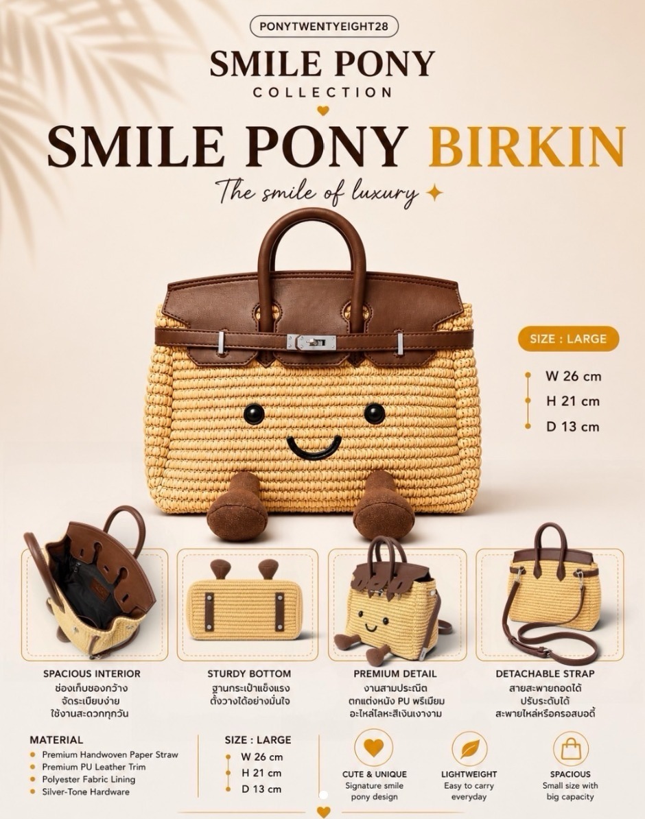 🌸最新袋款👜✨Pony Twenty eight - SMILE系列斜咩袋