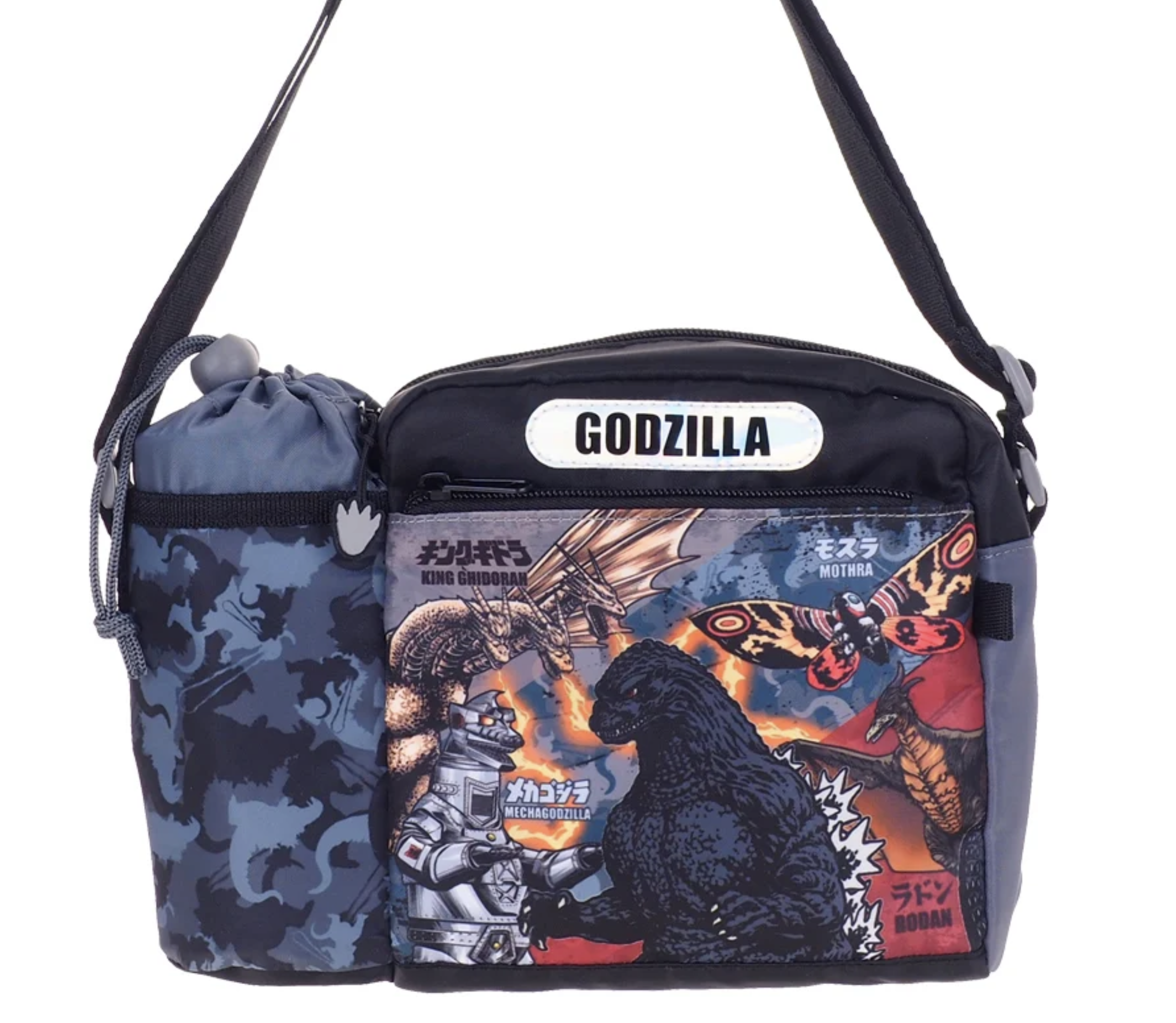 Godzilla 小童斜揹袋連水樽格 GZ-8321-1