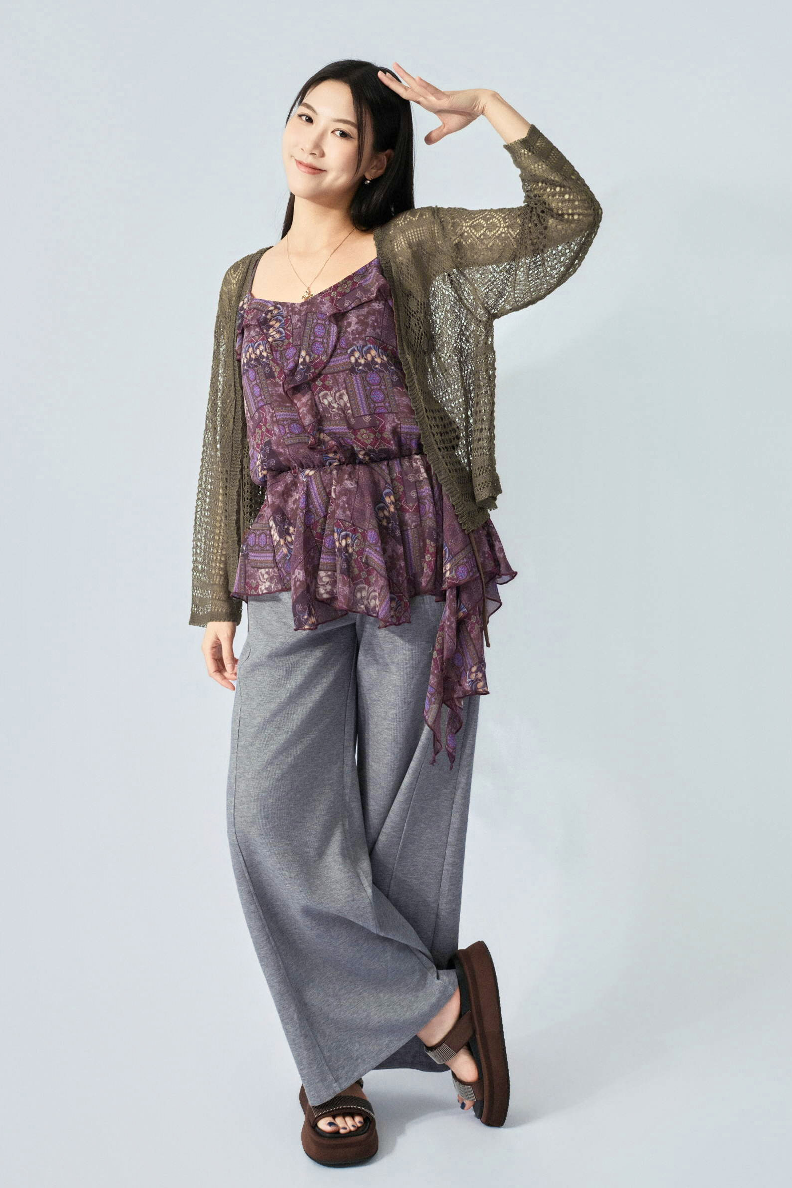 混款通花綁帶cardigan（預購產品）
