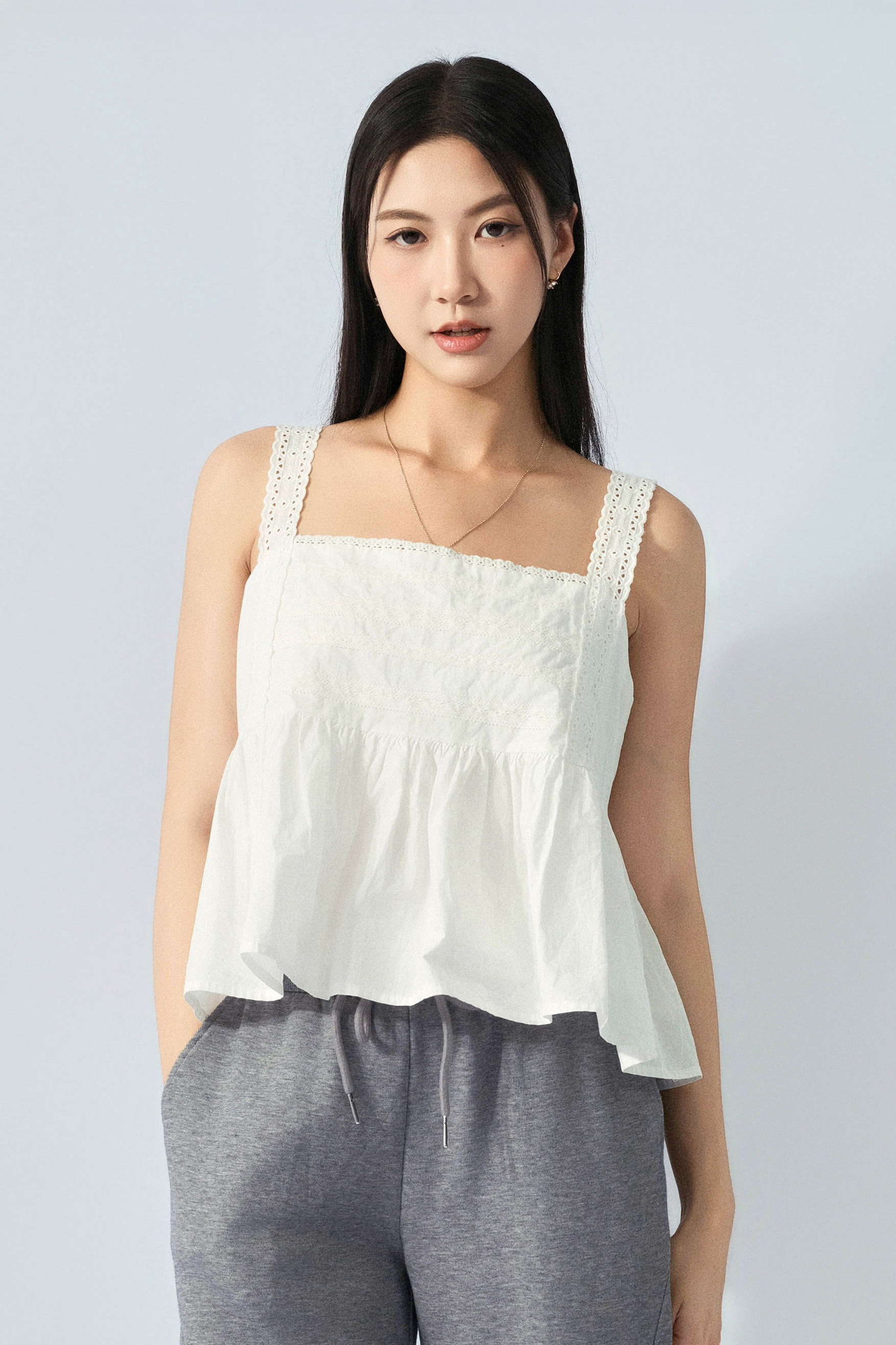 花邊吊帶傘腳背心（預購產品）
