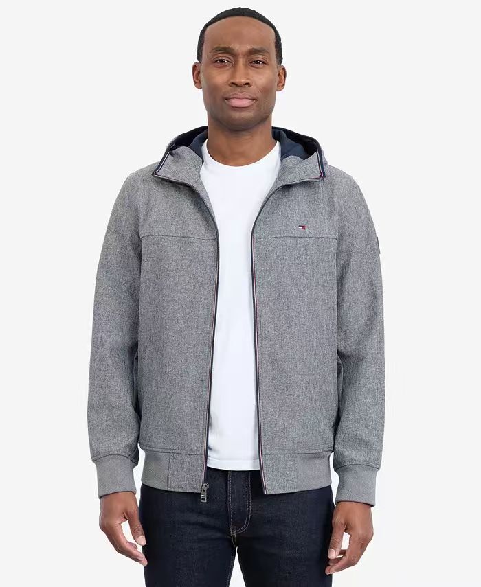 【預購】TOMMY HILFIGER H062415 男裝保暖軟殼外套 (大象灰)