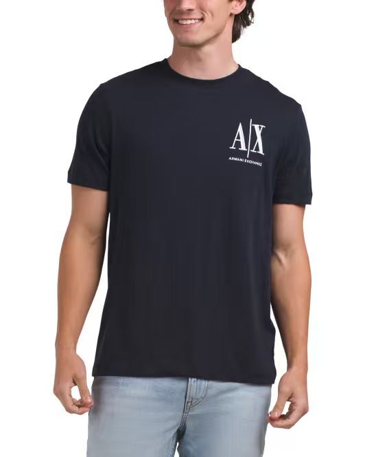 【預購】ARMANI EXCHANGE H062417 男裝短袖上衣 (深藍色)