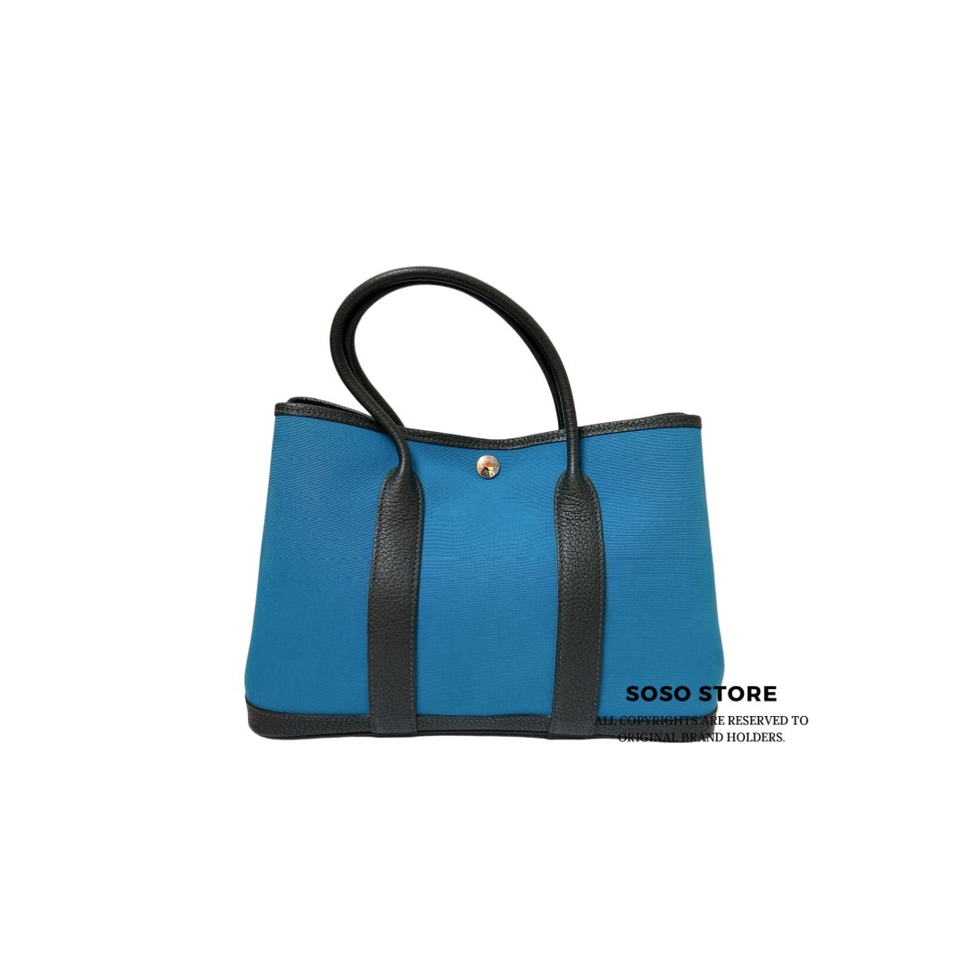 HERMES Garden Party 30 - Blue / SHW