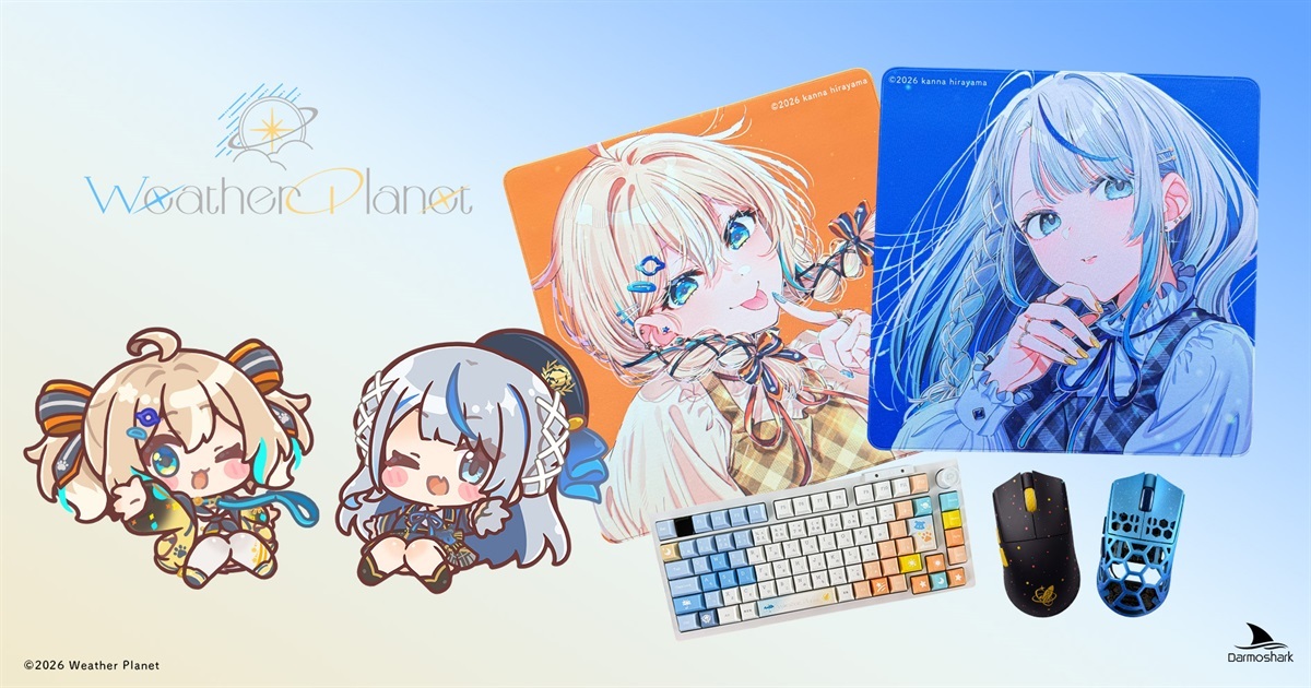 「ACG.GO」「預購」Darmoshark × Weather Planetコラボ周邊  (雨海ルカ/天晴ひなた)