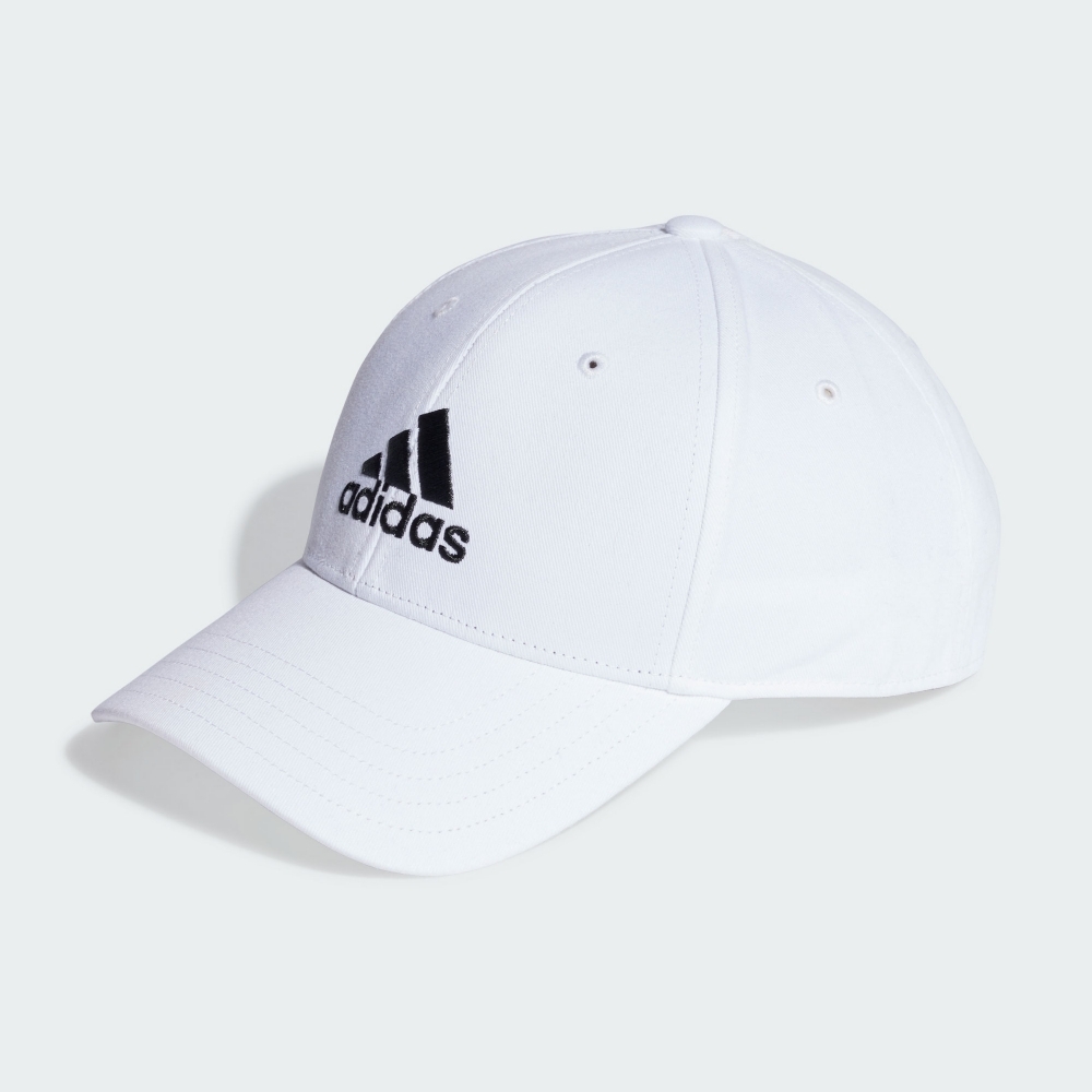 ADIDAS 帽子 BBALL CAP COT 白色 基本款 棒球帽 老帽 IB3243