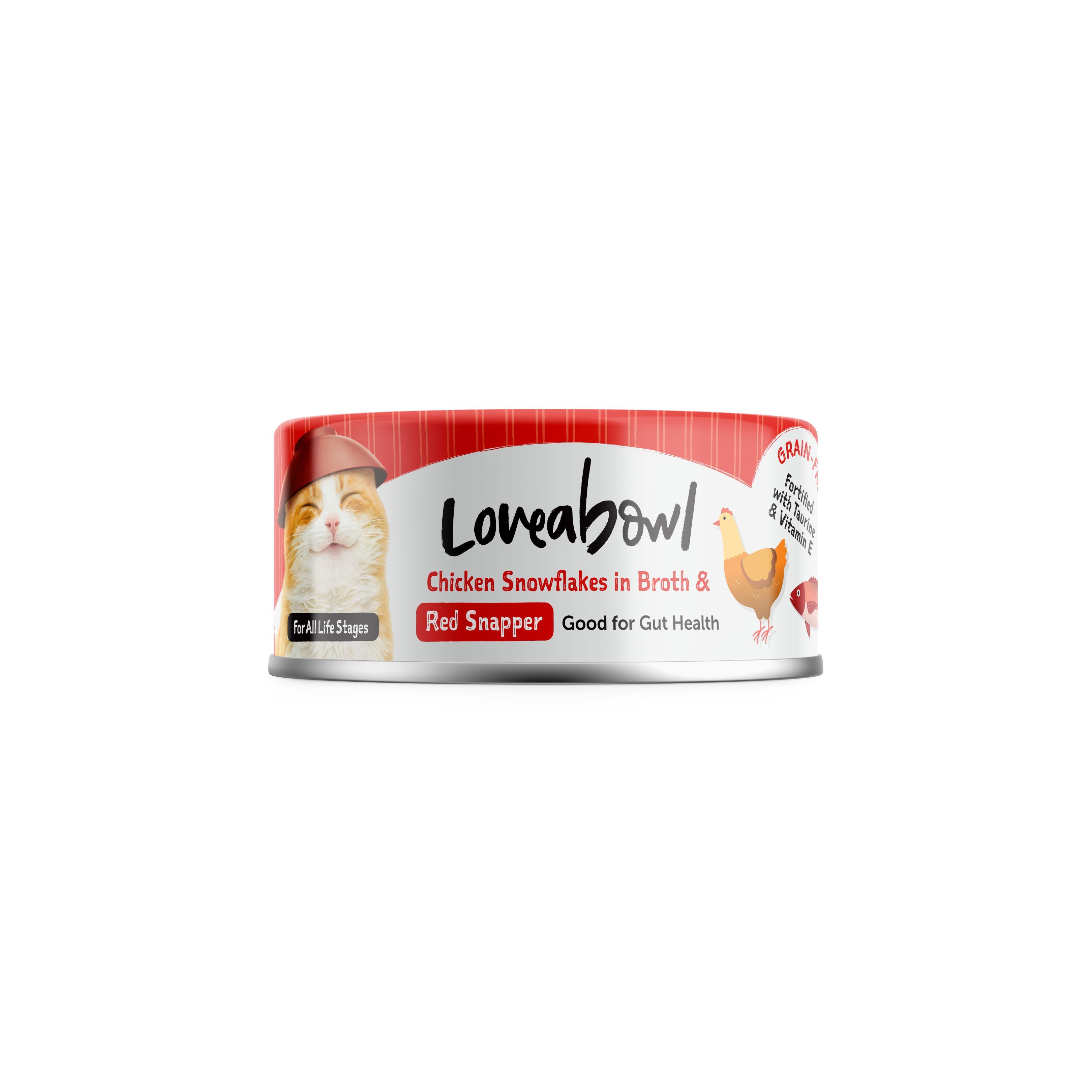 Loveabowl 健腸嫩雞紅鯛魚貓罐頭 70g (Exp: Jul-2027)