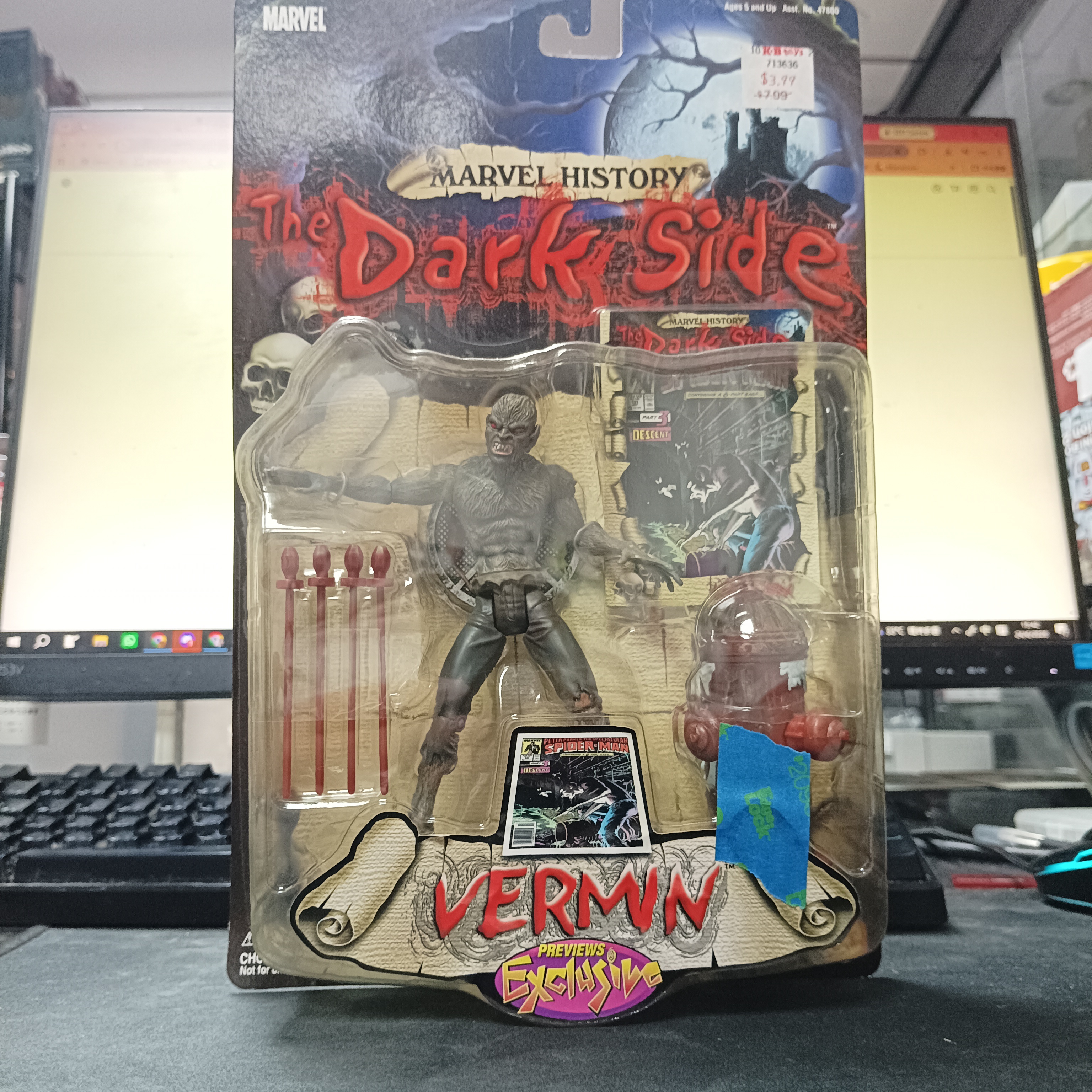 寄賣-Toybiz 2000 Marvel History The Dark Side Vermin