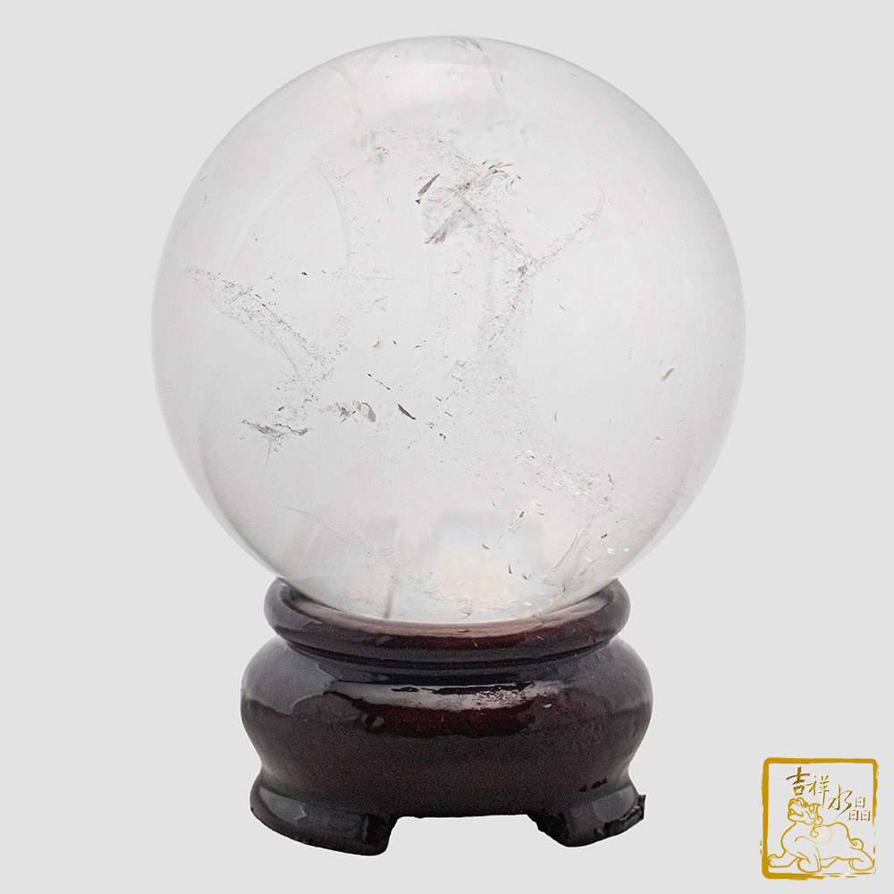 白水晶球 5.7cm 提升磁場