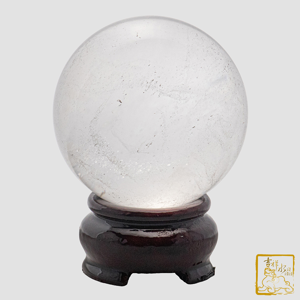 白水晶球 5.6cm 提升磁場