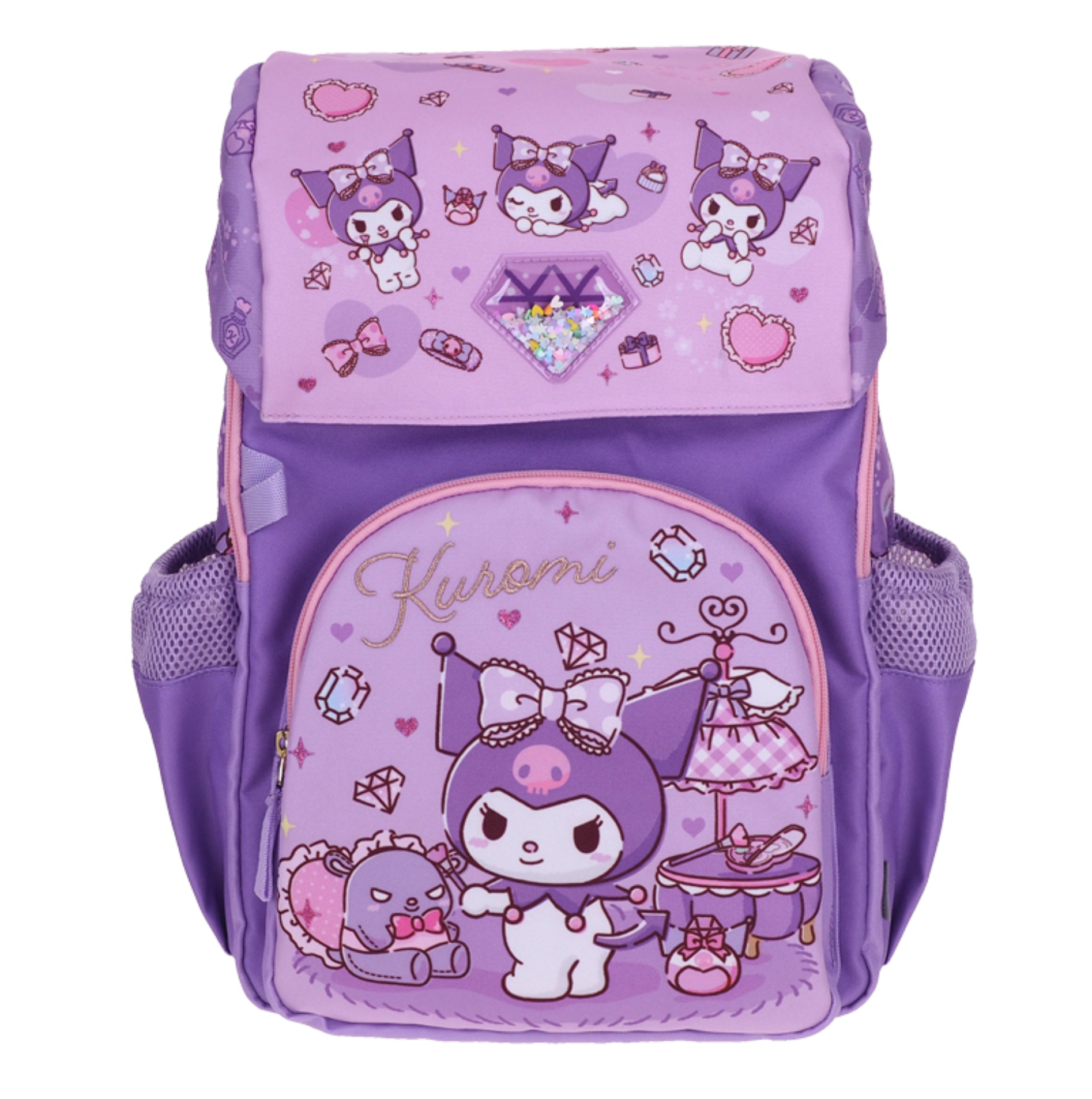 2026 Sanrio Kuromi 小童書包-細 9-7944-8