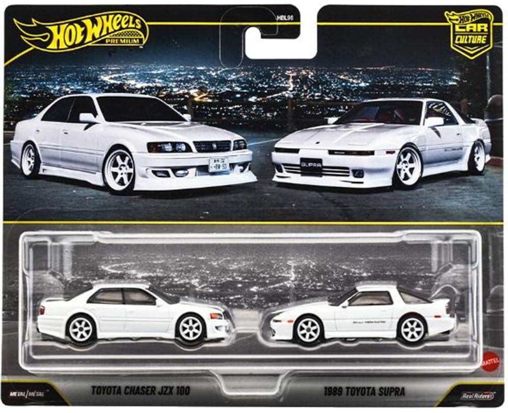 預購26/09 Hot wheels 代理版 Premium 雙車組 Toyota Chaser JZX100/1989 Toyota Supra