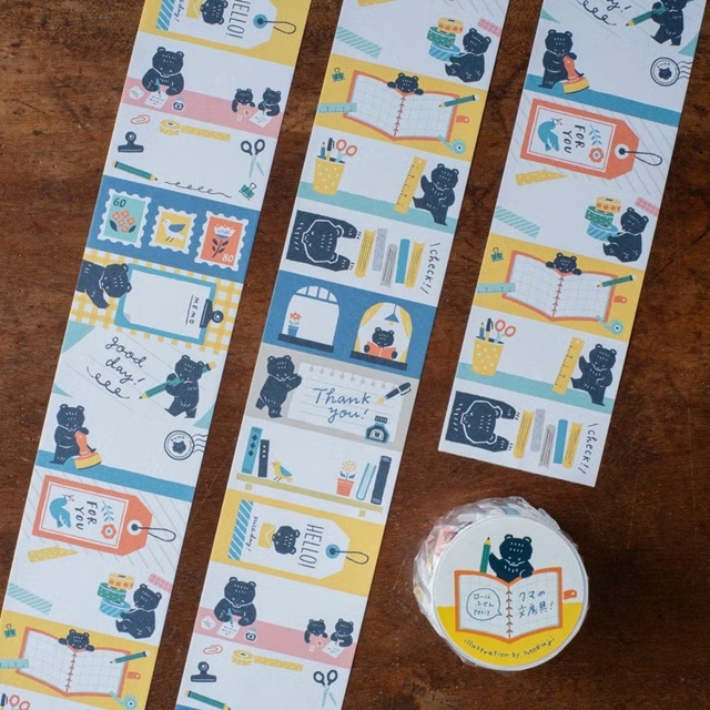 日本手紙社．Mokuji「クマの文房具！」MEMO便利貼卷