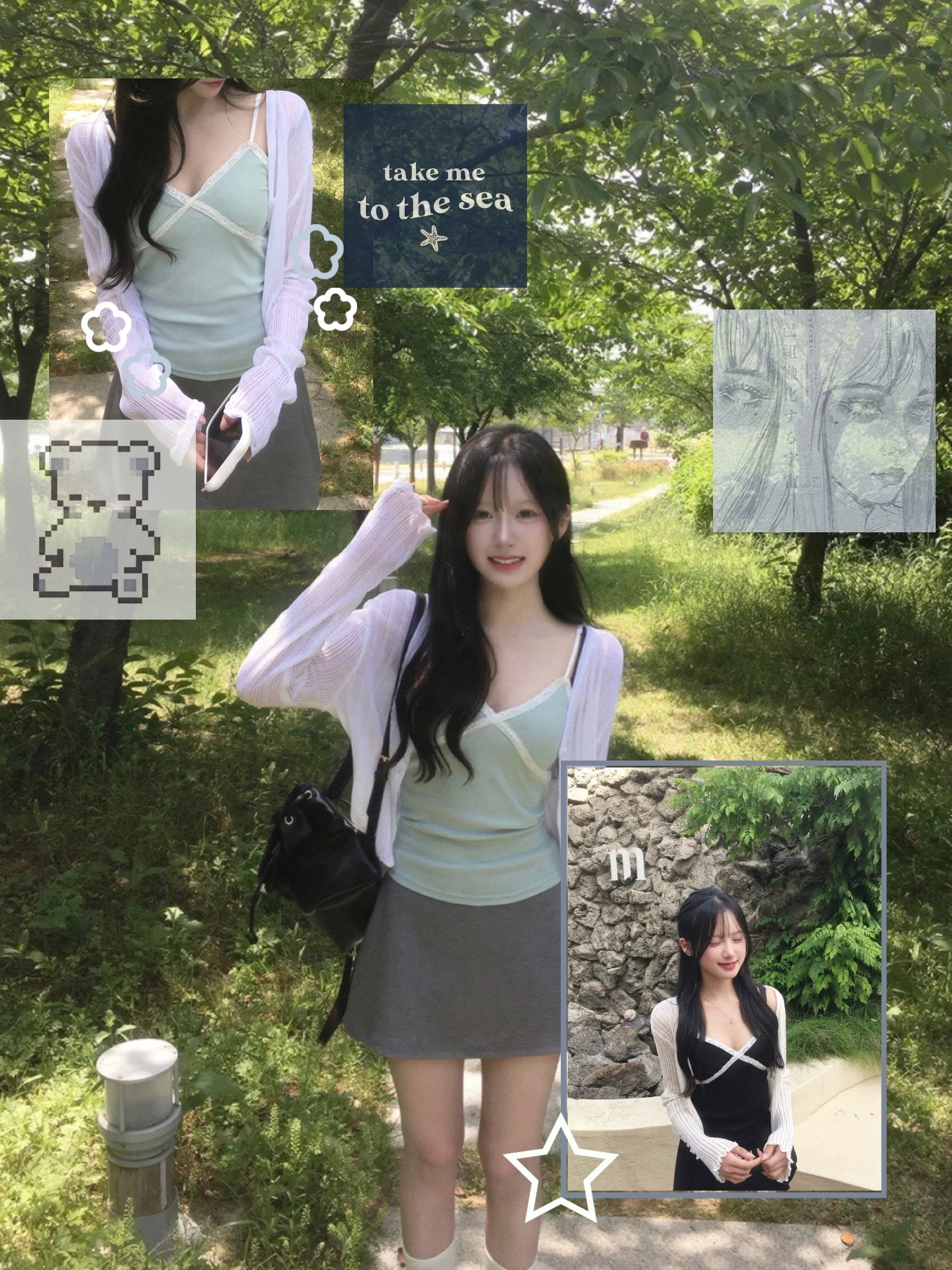 【網站預訂優惠】RIbbed Lace V-neck Cami Top