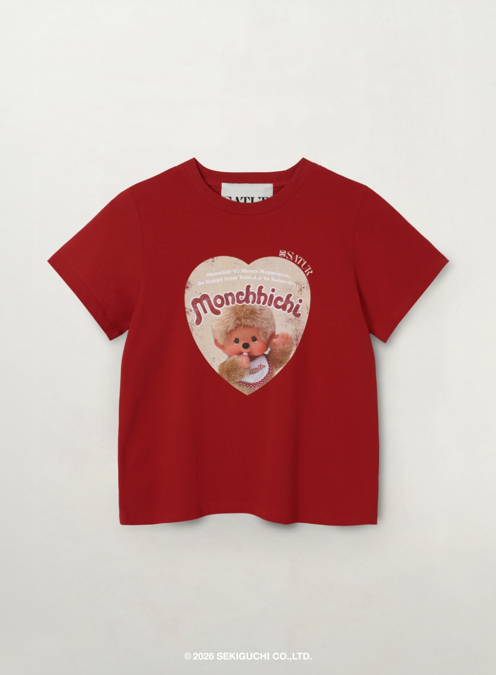 BT061 SATUR 女裝 Monchhichi 聯名 SATUR Day Mood 短袖T恤