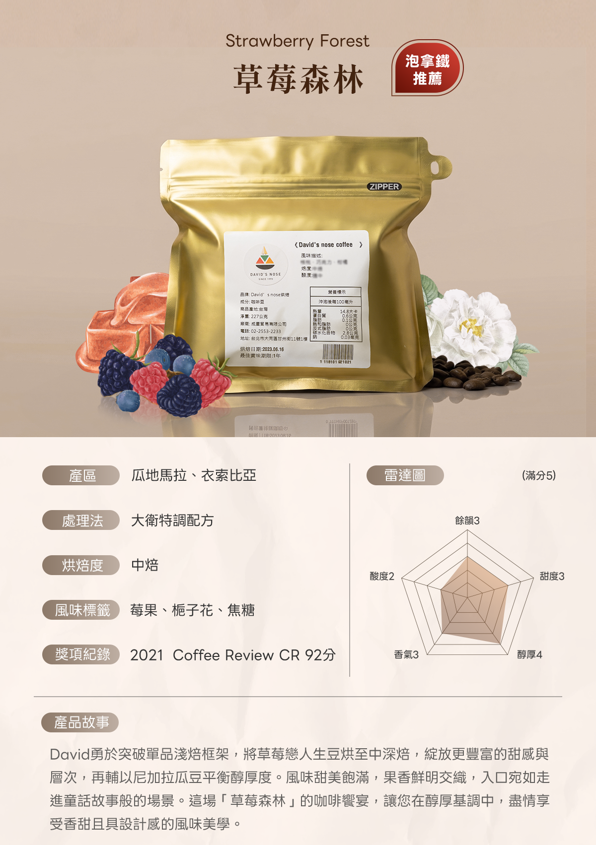 100g堅持：中深焙熱銷5款嚐鮮組