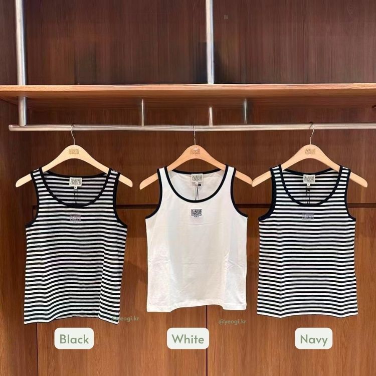 MARITHE FRANCOIS GIRBAUD (MFG)｜女生版 MFG46USV101 W SMALL CLASSIC LOGO SLEEVELESS [3 colors]