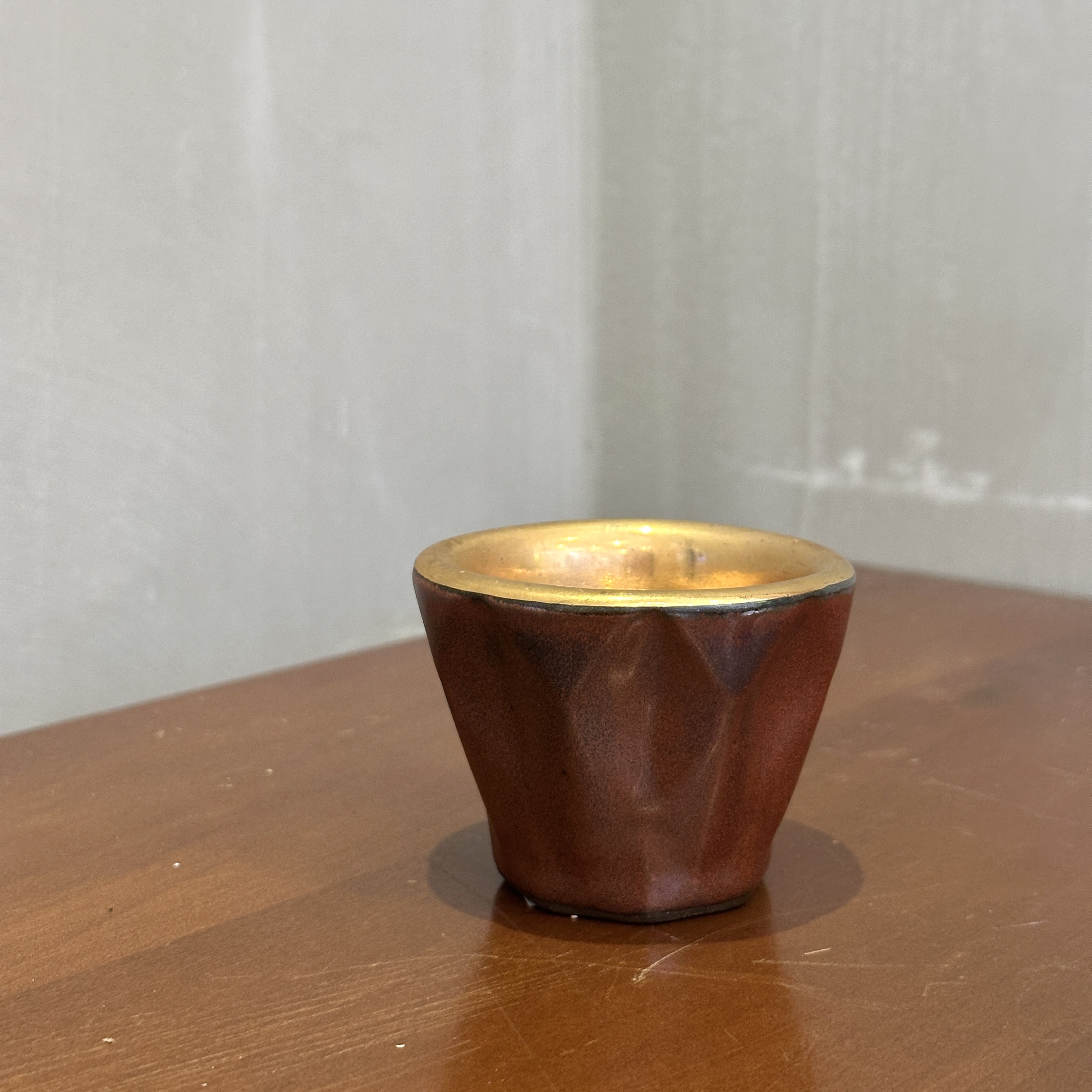 今村能章 - 陶藝濃縮杯 - 茶色（20260620-05）