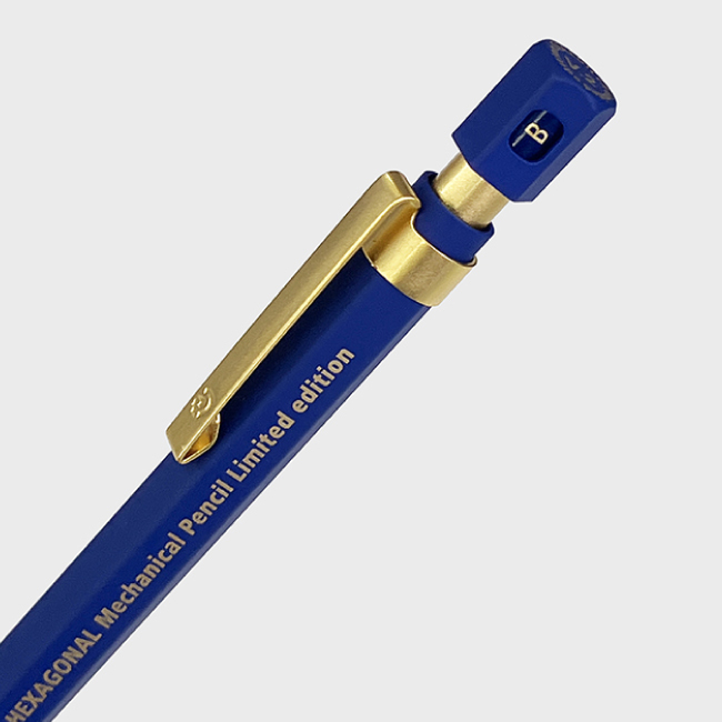 STAEDTLER施德樓 MS92577六角形自動鉛筆0.5-藍金色