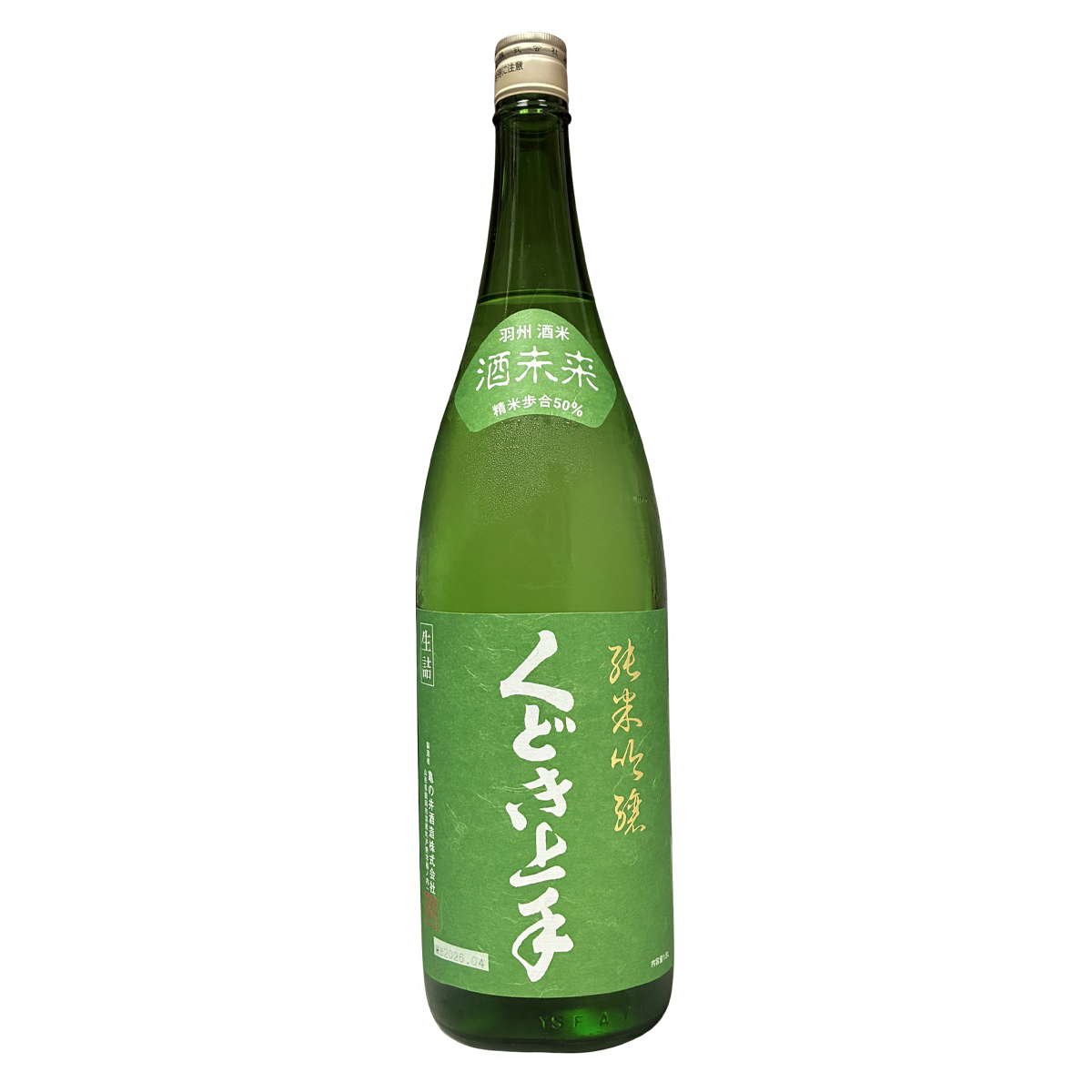 くどき上手 純米吟釀 酒未來 50% 1800ml