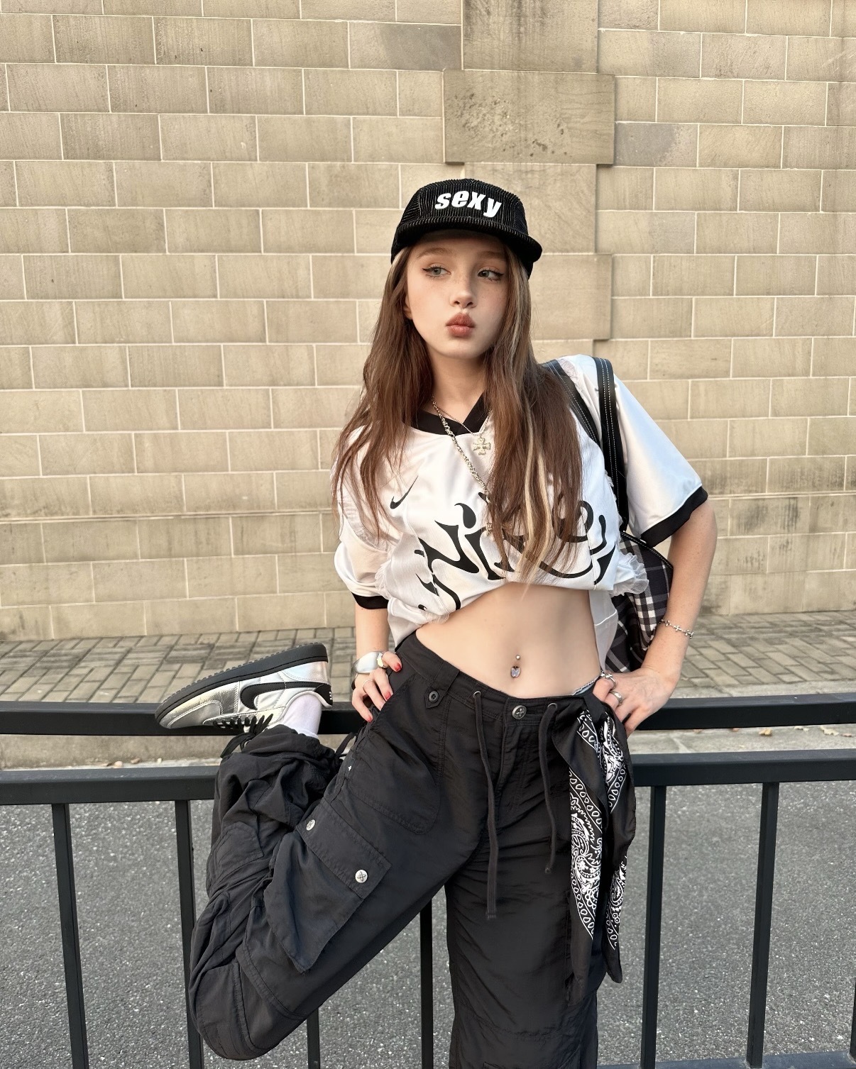 NIKE SPORTSWEAR SS GX 蕾絲邊 拼接 球衣 寬鬆 短袖 短T 女款 白色 II1939-095 海軍藍 II1939-410 / 預購