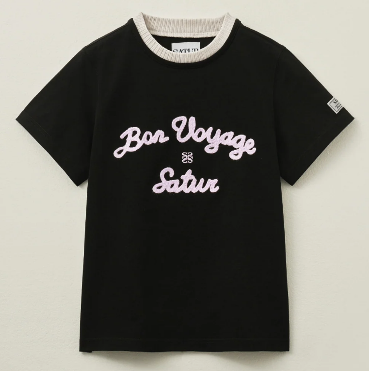 BT045A SATUR 女裝 SATUR Logo Voyage 圖案T恤