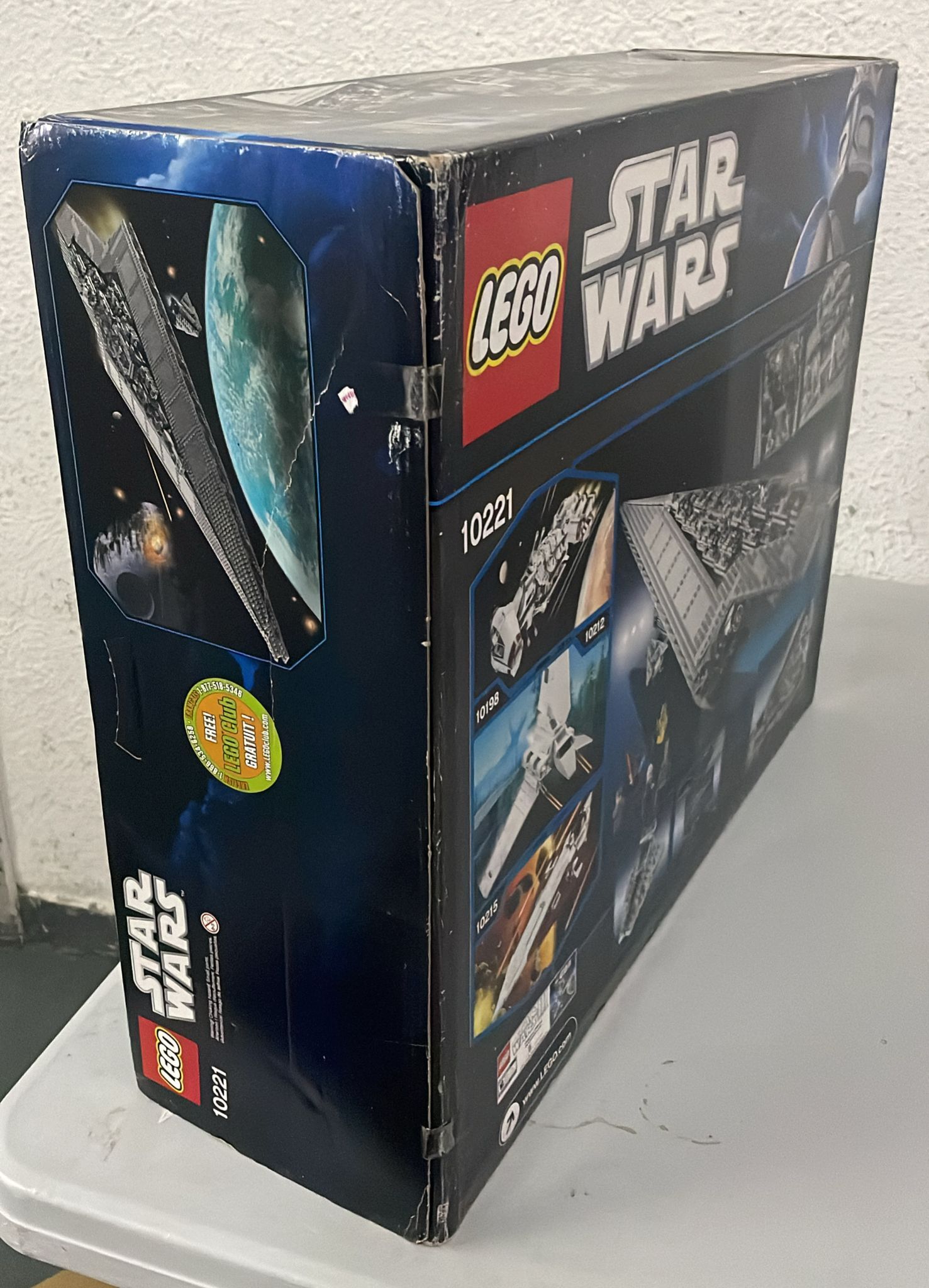 （用家福音絕版罕有系列） LEGO 10221 Star Wars Super Star Destroyer 【已開封，外盒損壞,有壓紋, 殘盒不設退換】