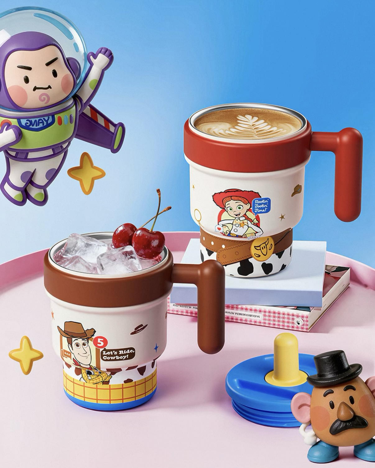 <正版授權>玩具總動員 不鏽鋼吸管杯 TOY STORY DISNEY 迪士尼 胡迪 翠絲 巴斯光年 600ml