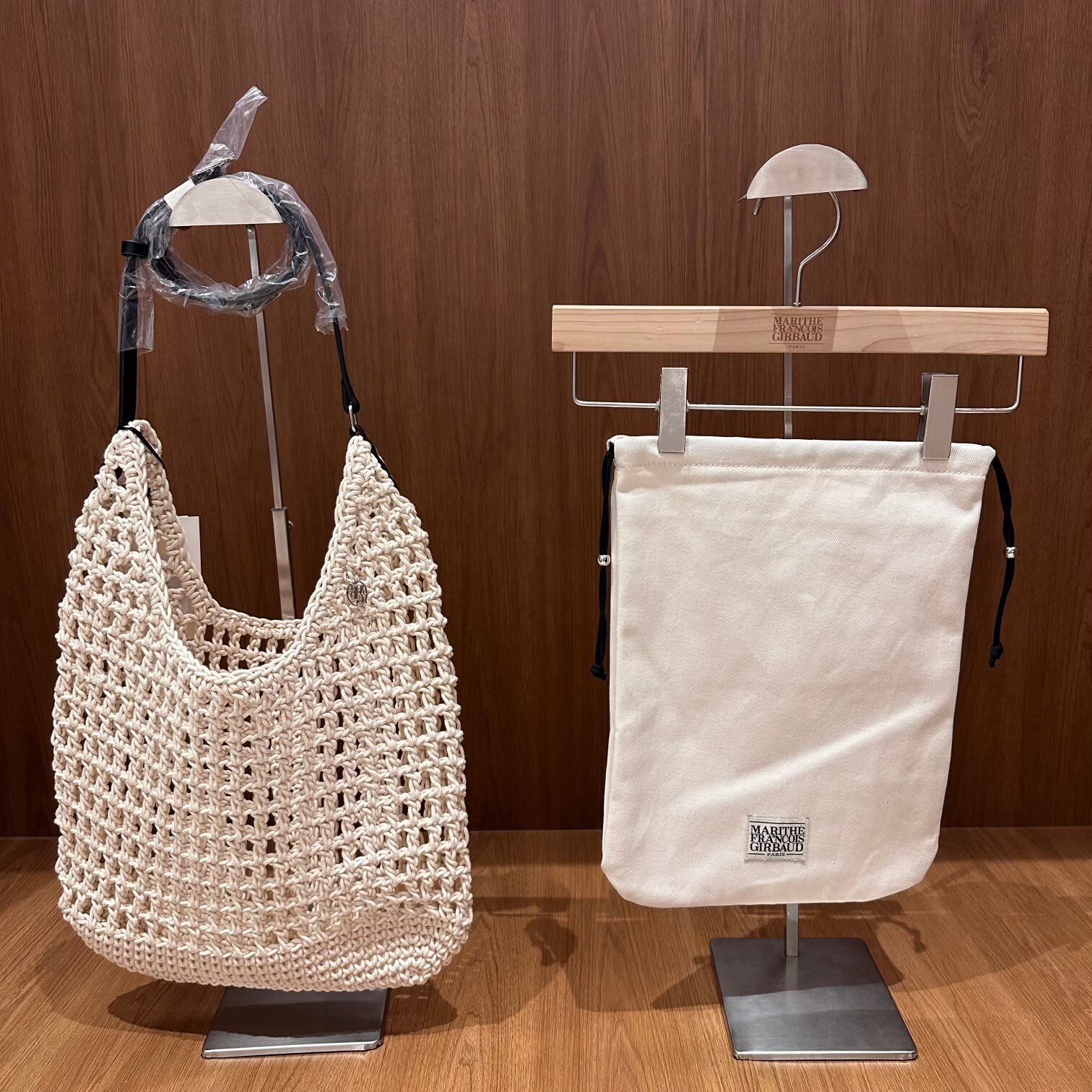 MARITHE FRANCOIS GIRBAUD (MFG)｜MFG46UBG130 MACRAME HOBO BAG [2 colors]