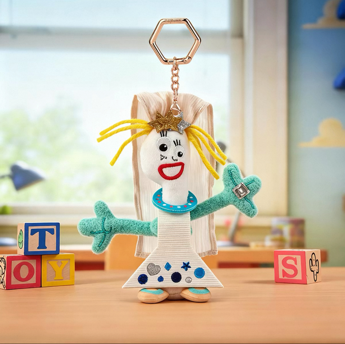 Disney PIXAR 玩具總動員5 正版授權 叉奇 凱倫 毛絨吊飾 鑰匙圈 TOY STORY 迪士尼 皮克斯(任買兩件7-11免運)/預購