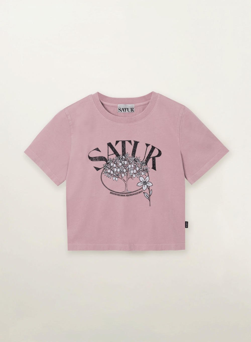 BT034 SATUR 女裝 Citron Tree石洗T恤
