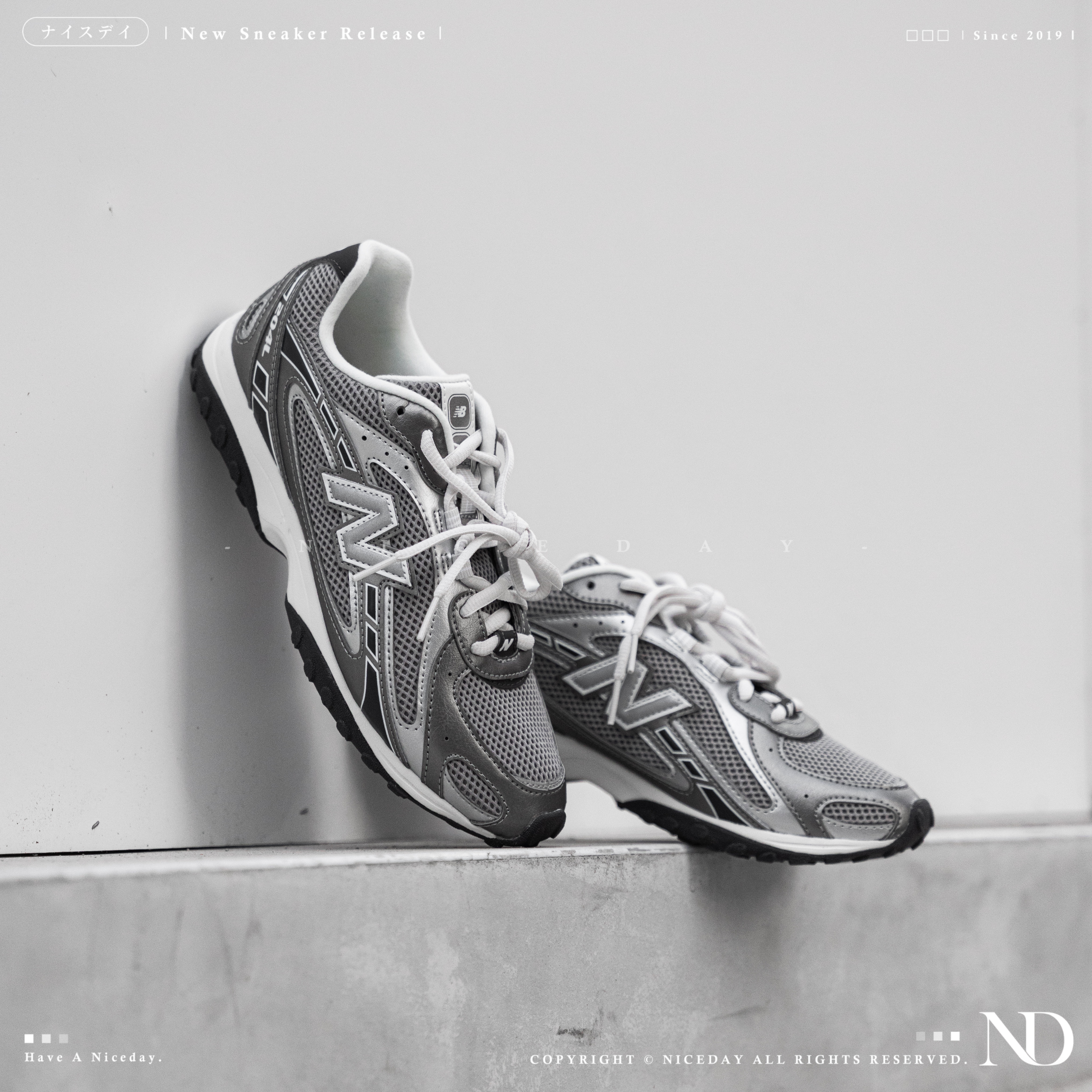 NICEDAY 現貨 New Balance 204 IU 代言 銀灰 灰銀 銀 灰 金屬 復古 U204L1KP