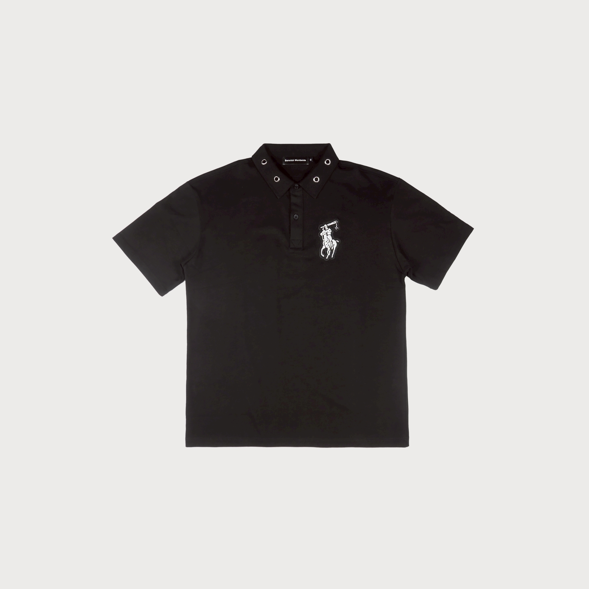 Bornrich｜Bolo Shirt (Black)