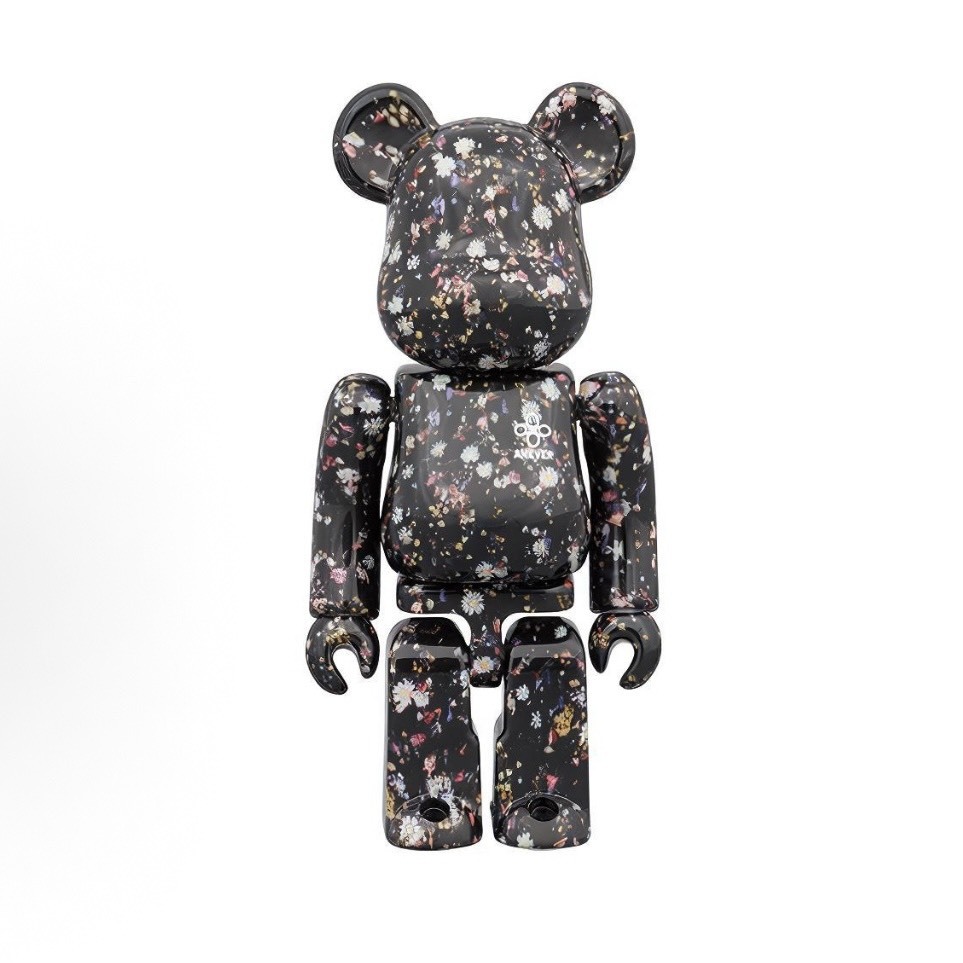 BE@RBRICK ANEVER BLACK 1000% 黑色 碎花 庫柏力克