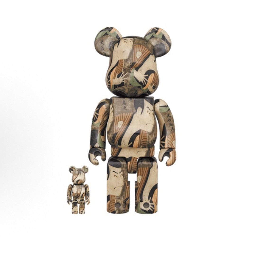 BE@RBRICK TOSHUSAI SHARAKU SANSEI OTANIONIJI NO YAKKO EDOBEE 100%400% 浮世繪 東洲齋寫樂 三代目大谷鬼次之奴江戶兵衛