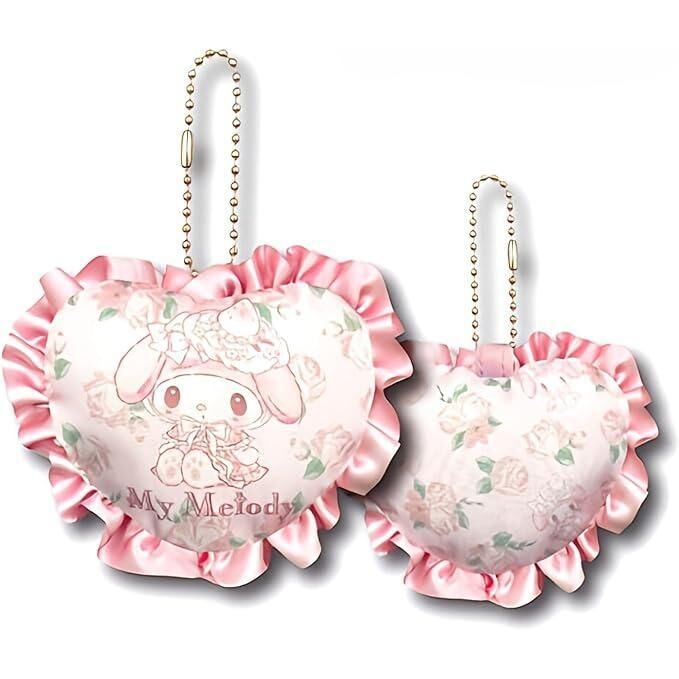 日本 Sanrio 水果花花系列 - 心形枕枕匙扣